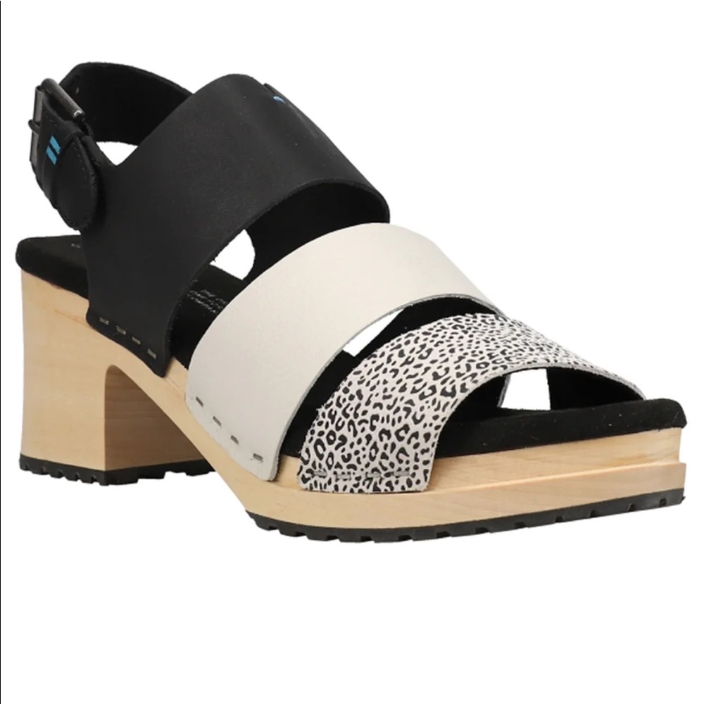 TOMS Leopard Phoebe Clogs